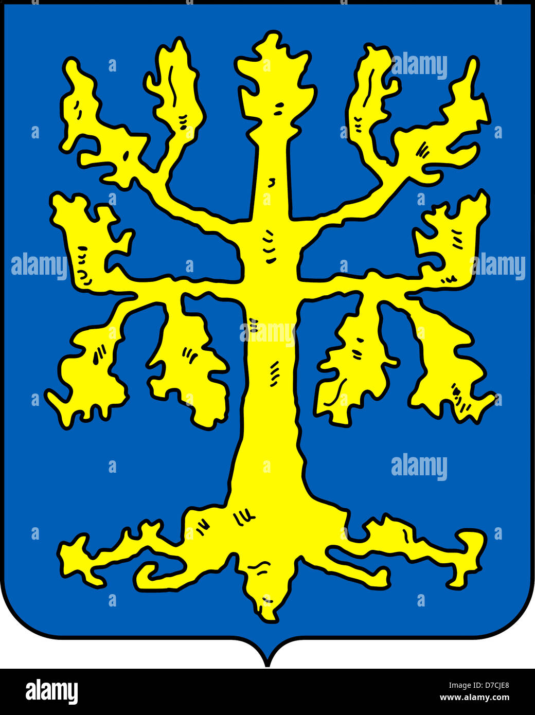 Coat of arms of the German city Hagen in North Rhine-Westphalia. Stock Photo