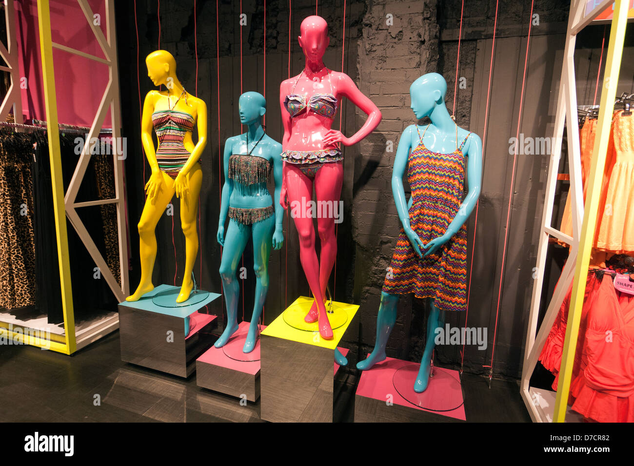 Mannequins at Primark for summer sales, London Stock Photo Alamy
