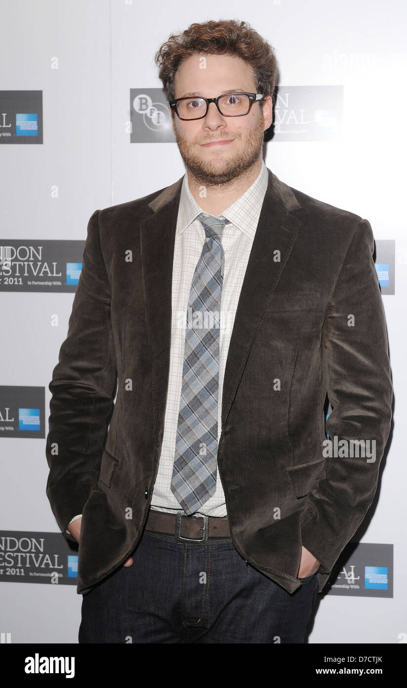 Seth Rogen at the screening of '50/50' at BFI London Film Festival - Arrivals. London, England - 13.10.11 Stock Photo