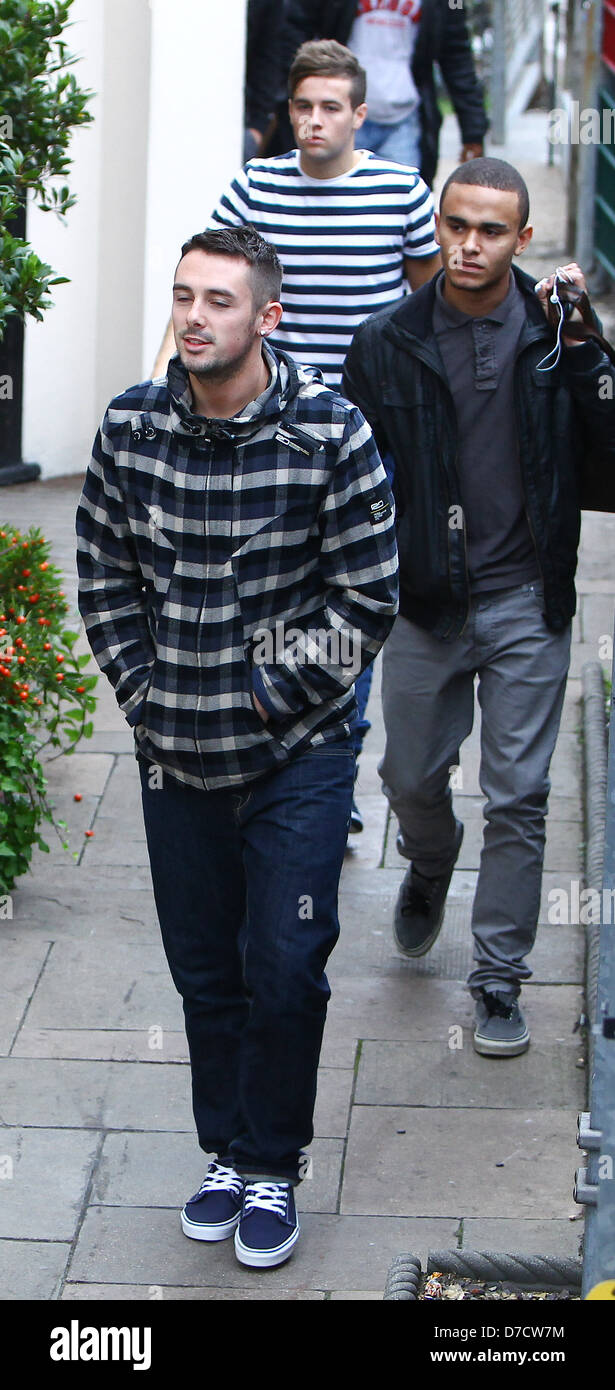 The Risk arriving at 'The X Factor' studios London, England - 13.10.11 ...
