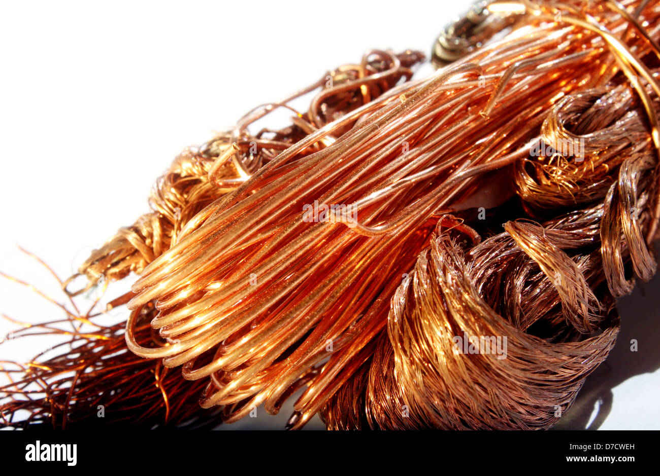 Copper metal for electrical uses Stock Photo Alamy