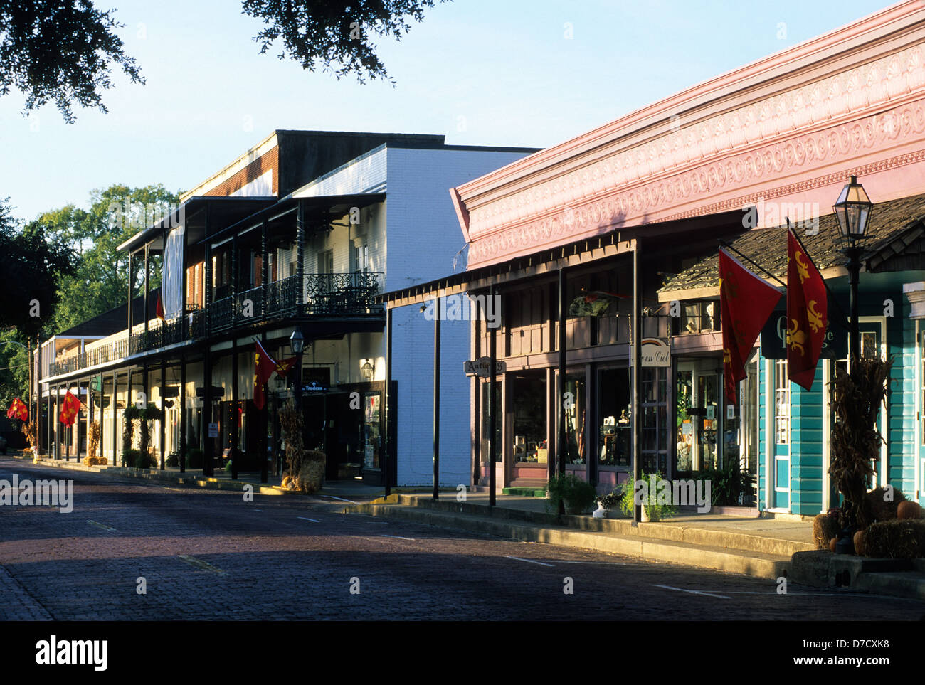 Elk2832588 Louisiana, Natchitoches, Front Street, street scene Stock