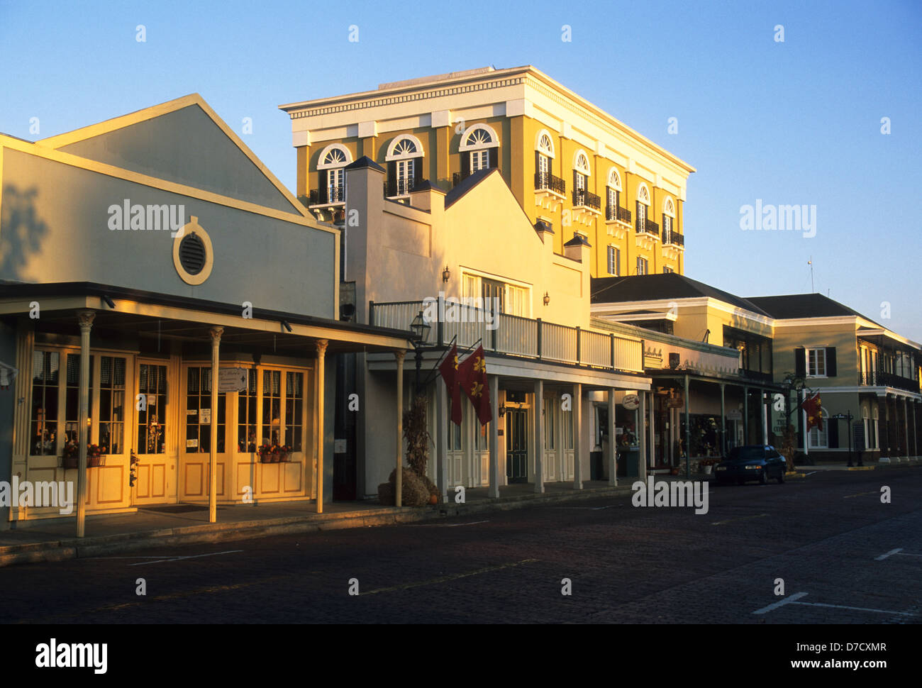 Elk2832596 Louisiana, Natchitoches, Front Street, street scene Stock