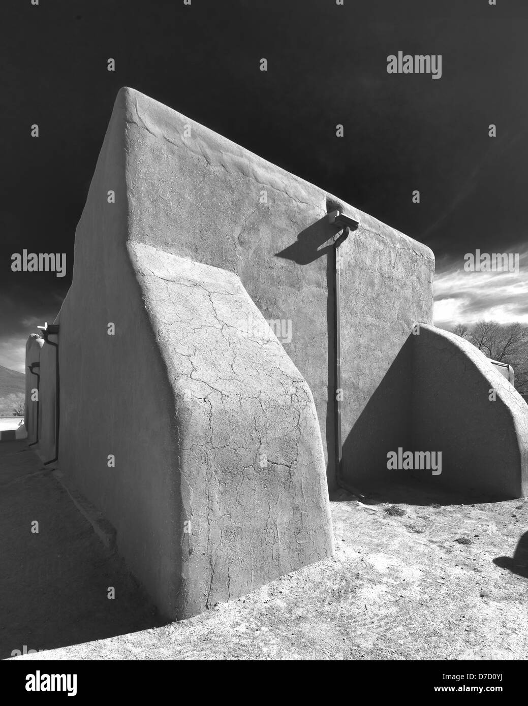 St.Jerome's Chapel at Taos Pueblo in New Mexico Stock Photo