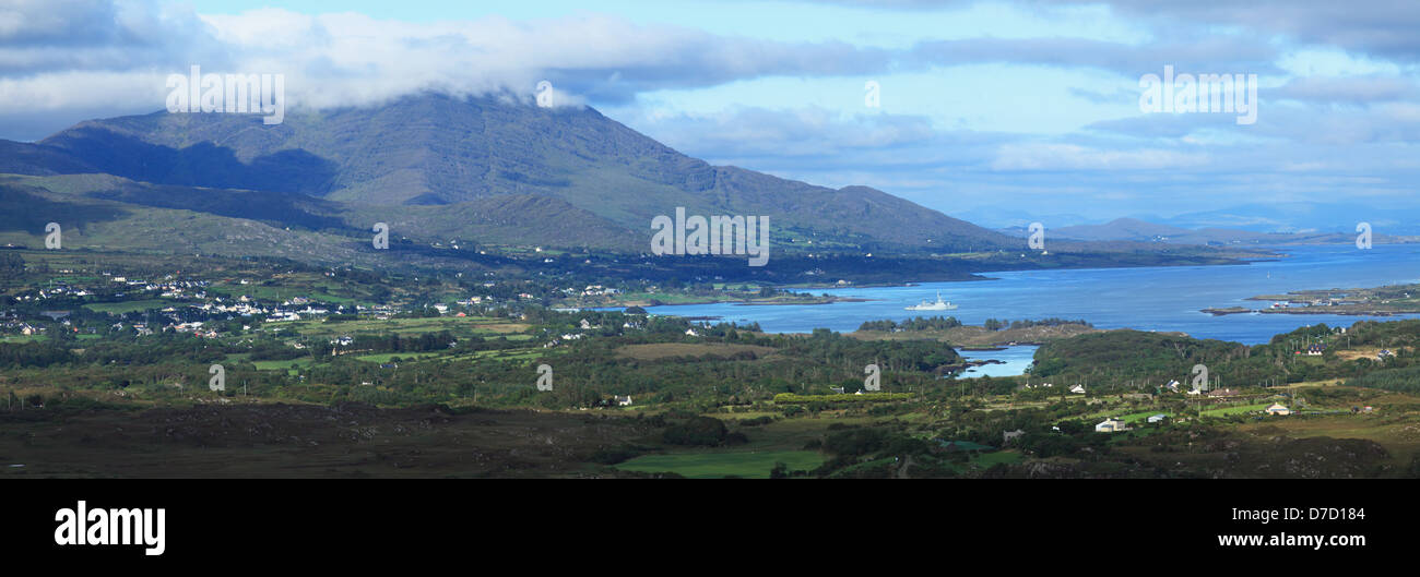 A town on the coast;Castletown berehaven county cork ireland Stock ...