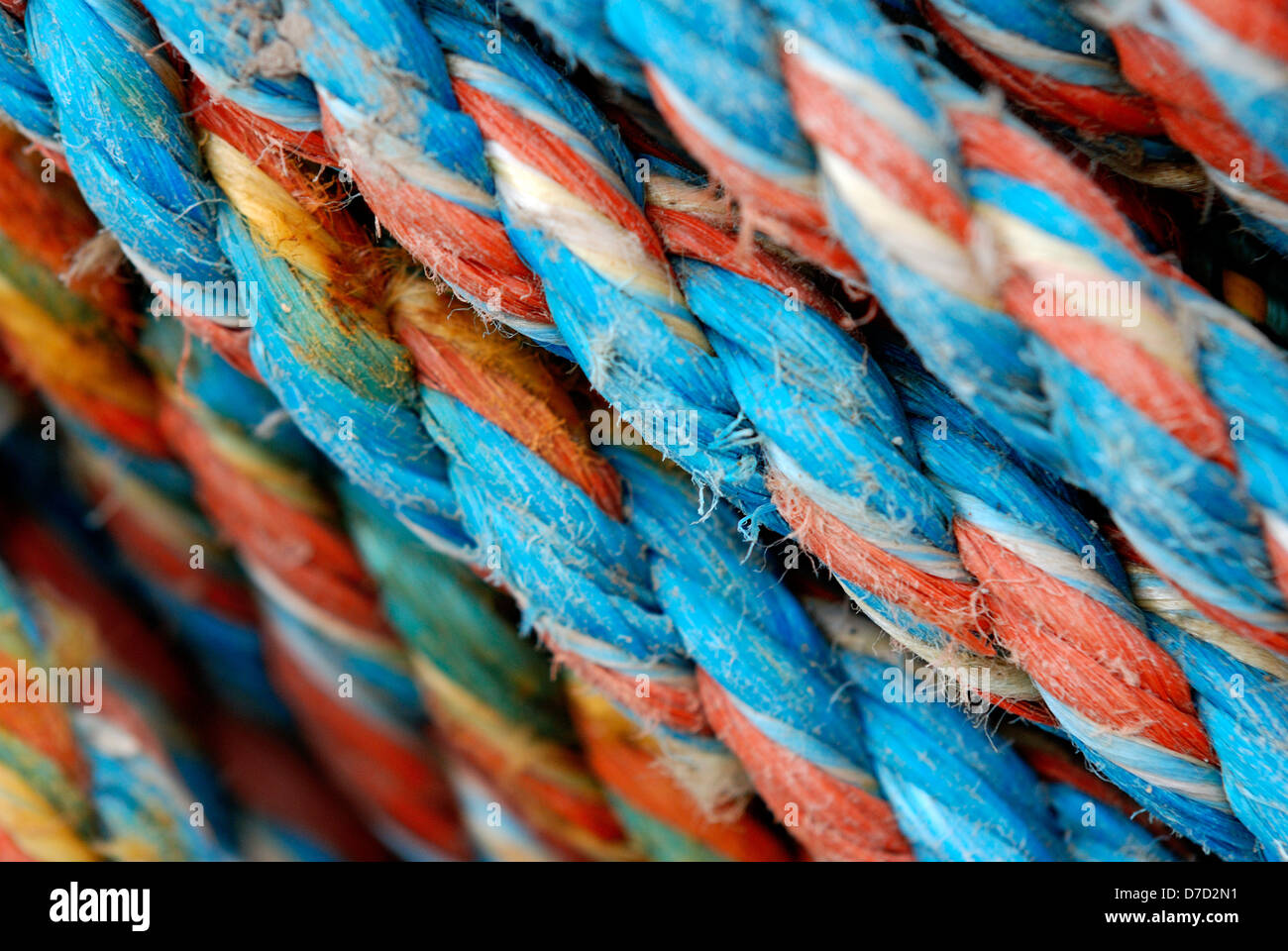 fishing rope close up Stock Photo