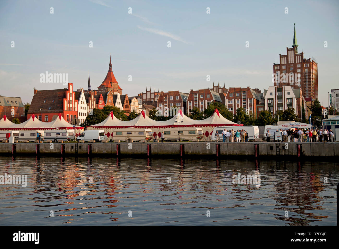 the Hanseatic city of Rostock, Mecklenburg-Western Pomerania, Germany, Europe Stock Photo