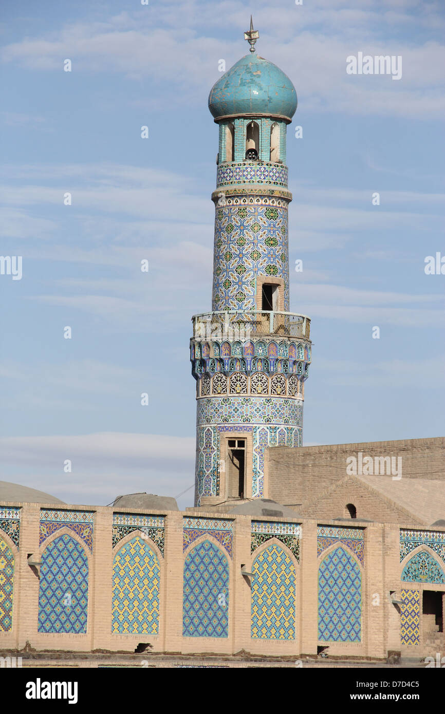 The Masjid-i Jami of Herat, the city's first congregational mosque, was built on the site of two smaller Ghaznavid mosques...... Stock Photo