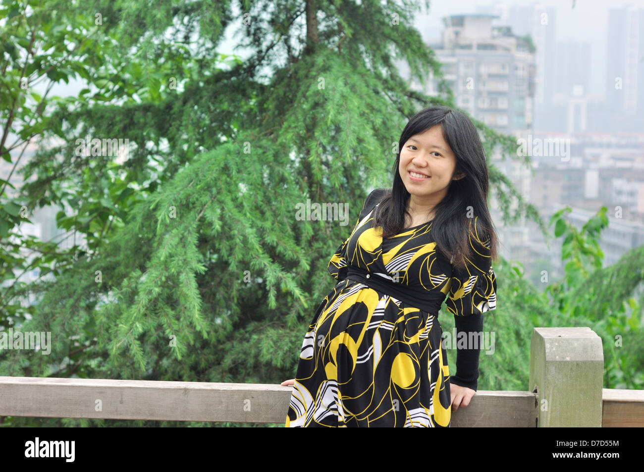 pregnant asian woman,pregnant chinese woman Stock Photo
