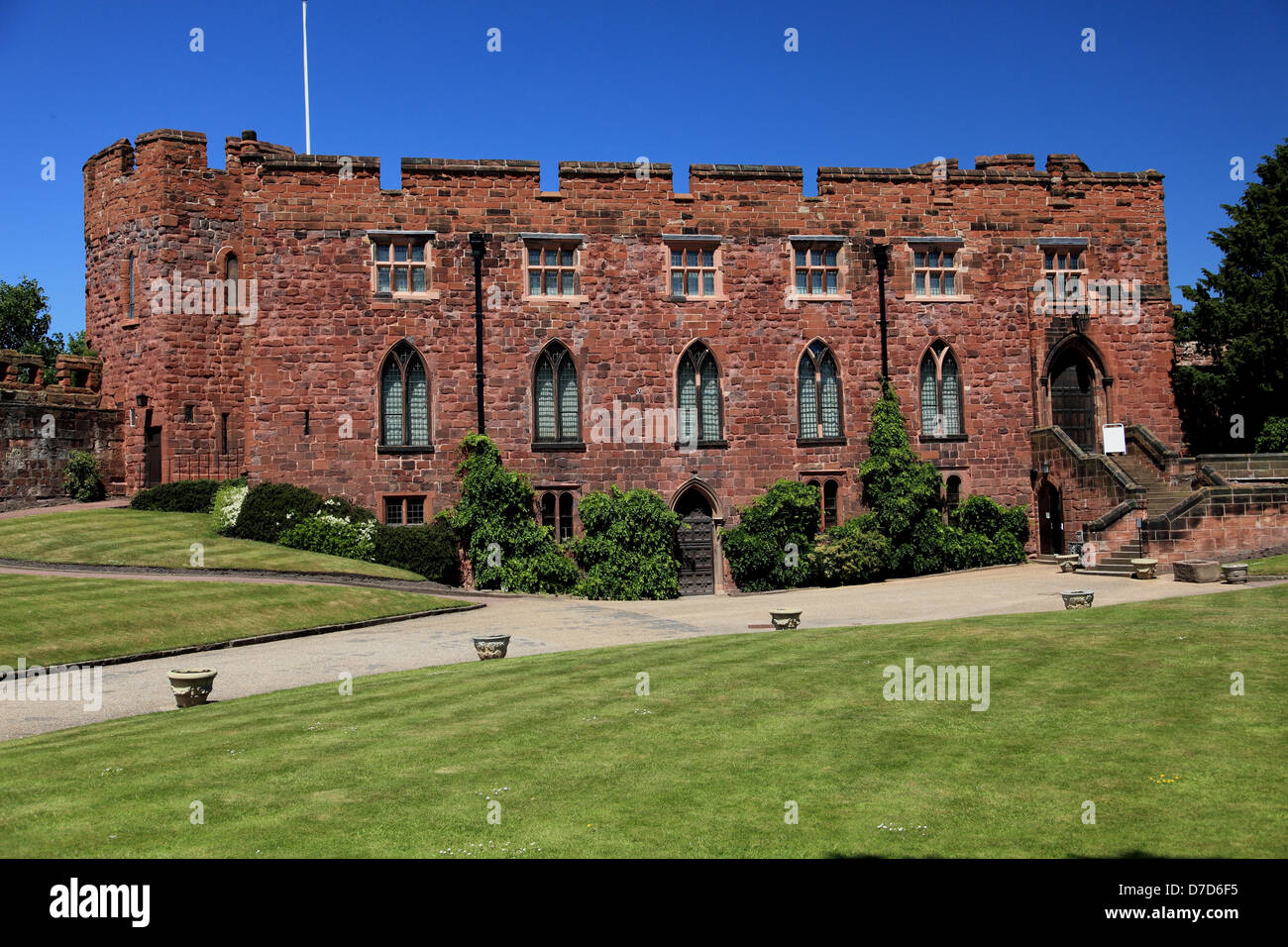 Shrewsbury Castle and The Shropshire Regimental Museum Stock Photo - Alamy