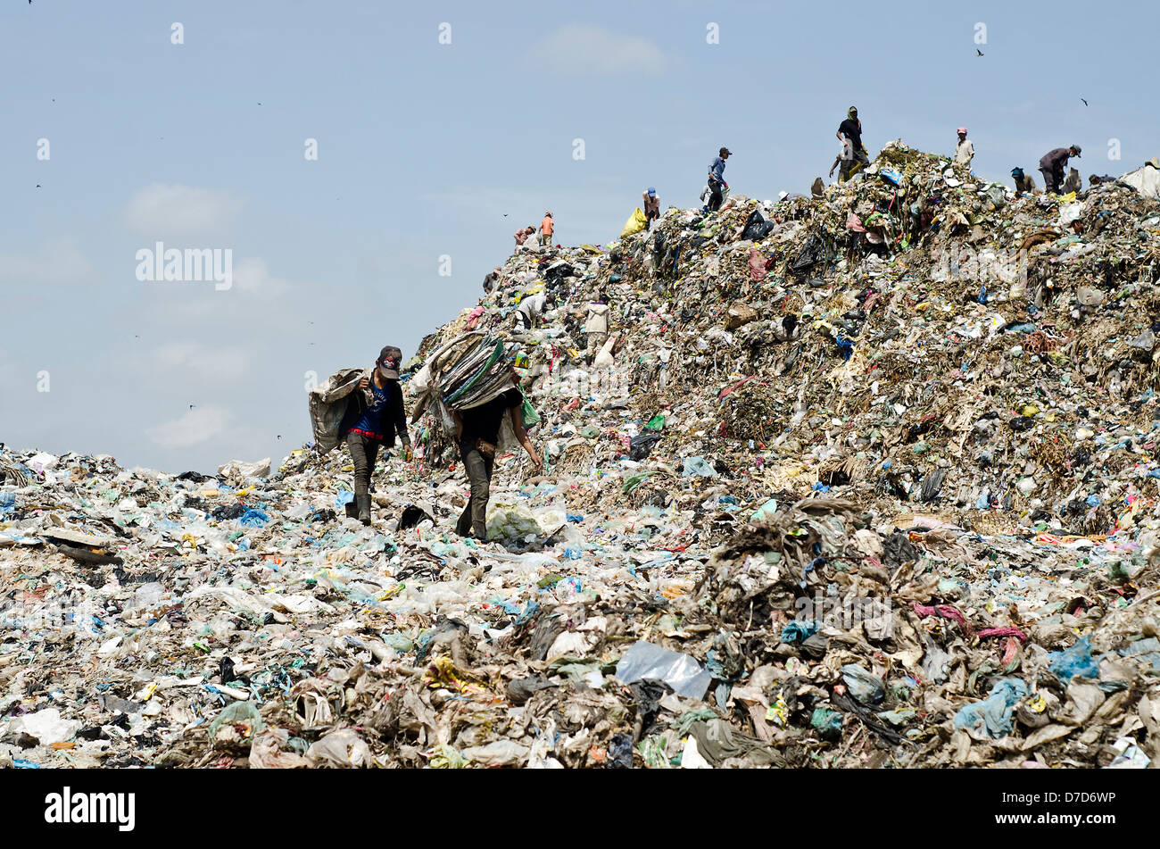 Tuol Sleng garbage dump Phnom Penh,Cambodia Stock Photo