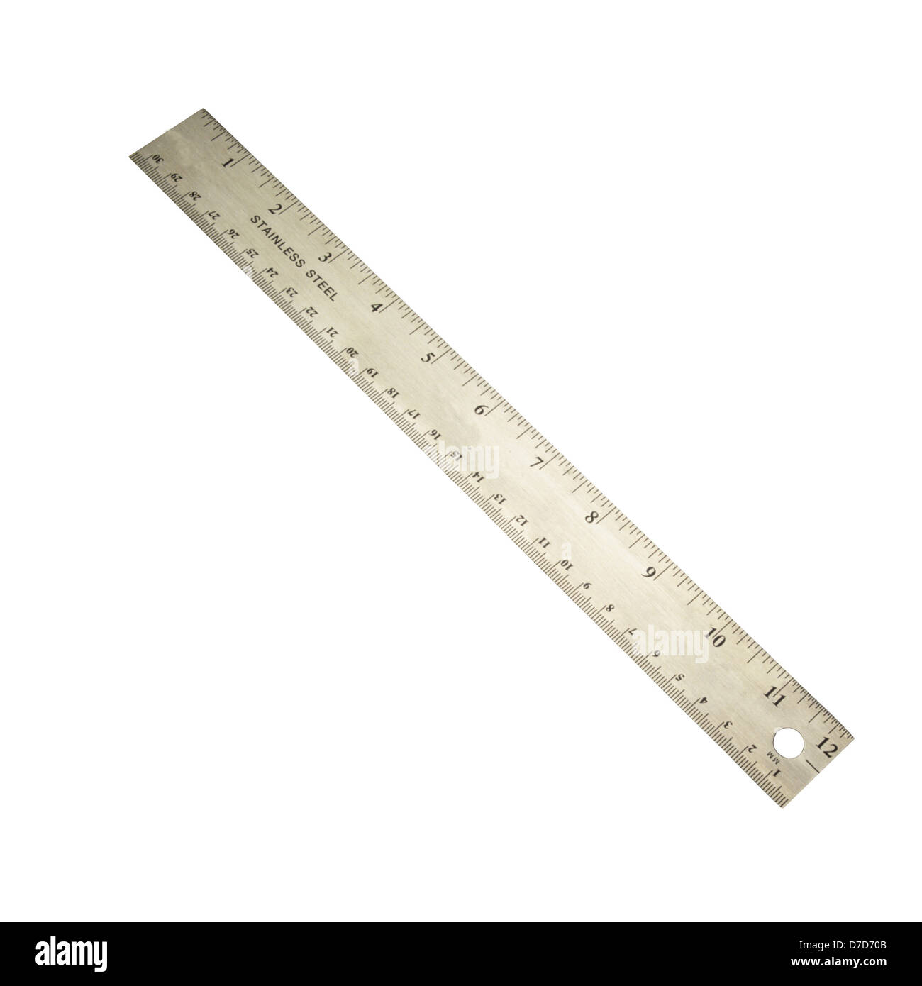 Ruler on a white background Stock Photo - Alamy