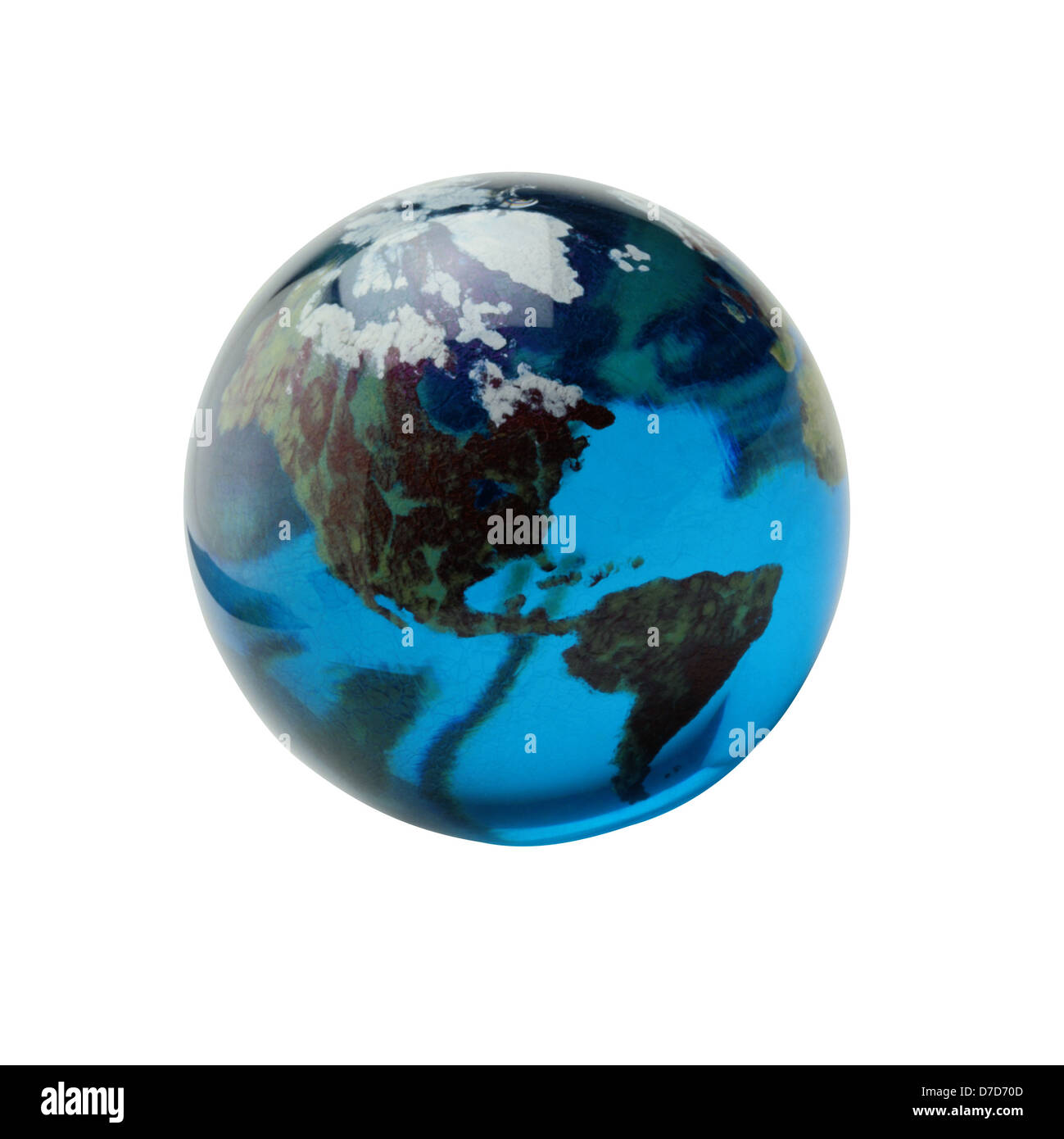 Earth globe showing on white background Stock Photo - Alamy