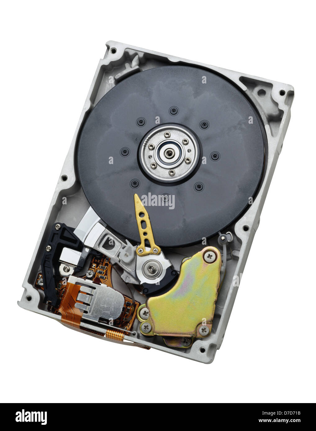 Hard drive isolated on white Stock Photo