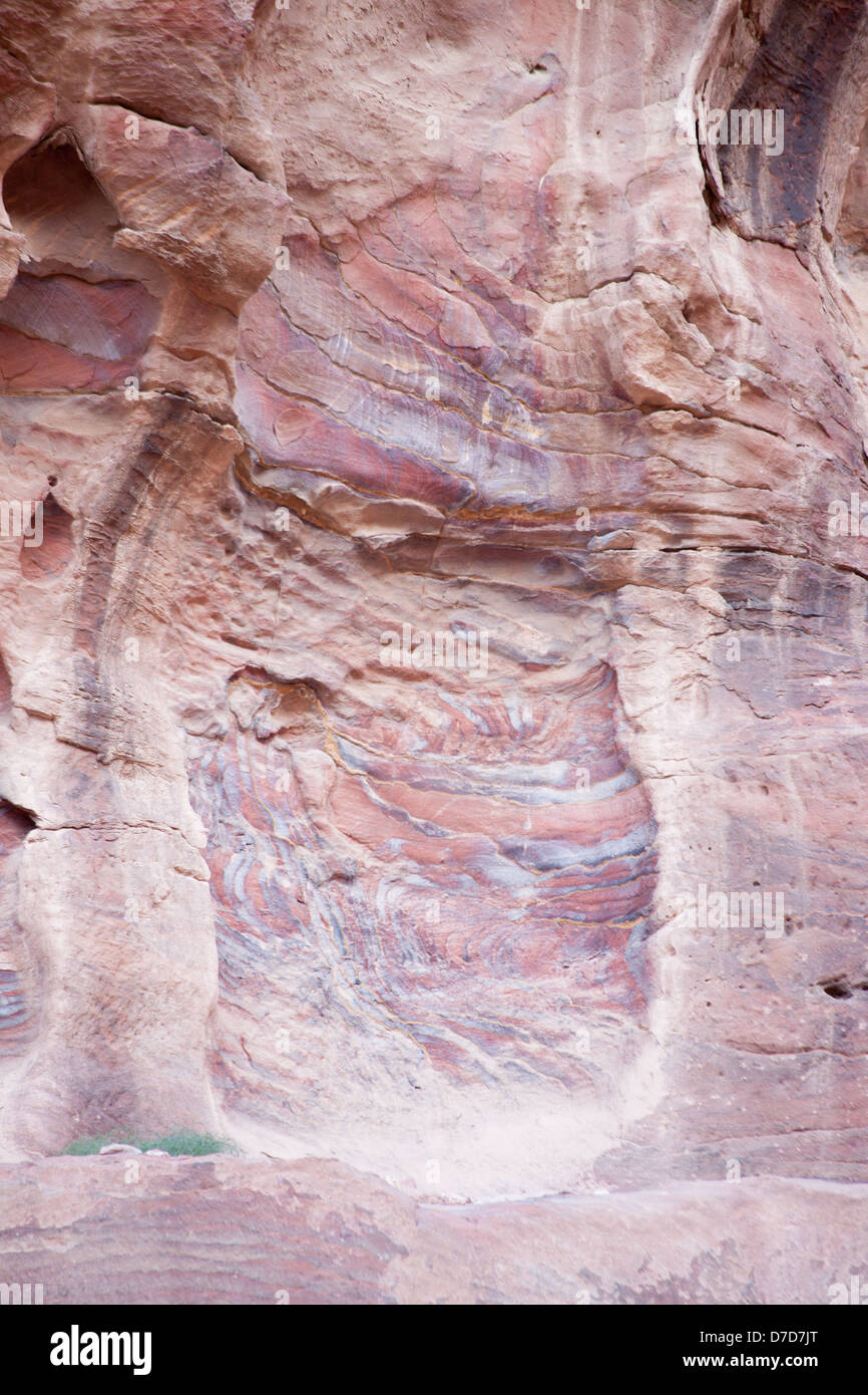 abstract stone texture, in pinks and red, from Petra, Jordan for ...