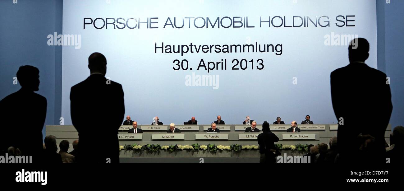 Members of the Supervisory Board of Porsche SE take part in the General ...