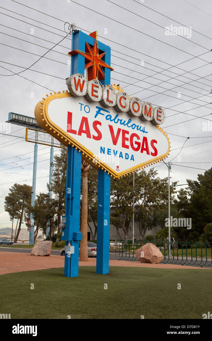 to Las Vegas sign, Las Vegas, Nevada, USA Stock Photo Alamy