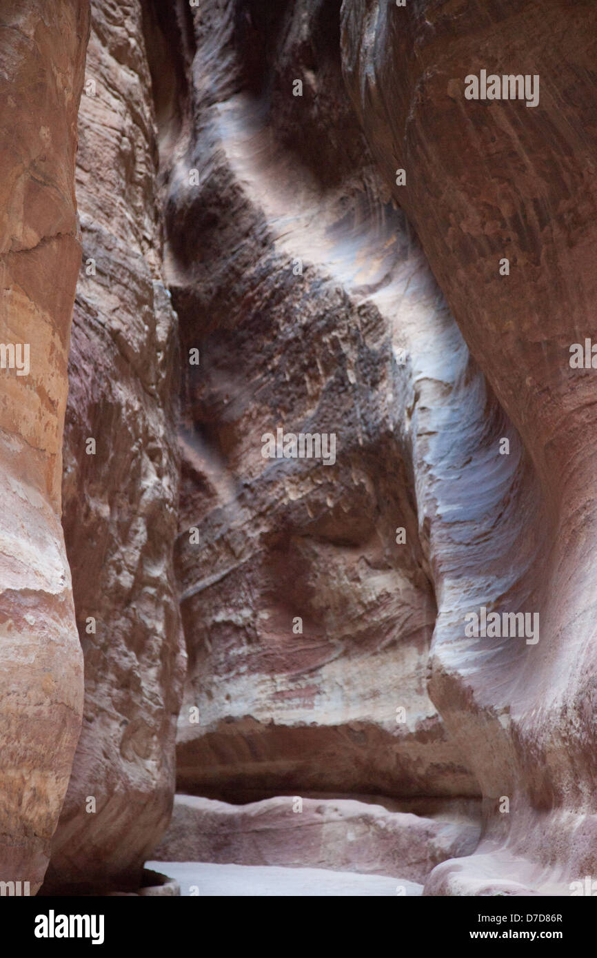 Natural abstract, stone with wind blown texture from Petra, Jordan: a ...