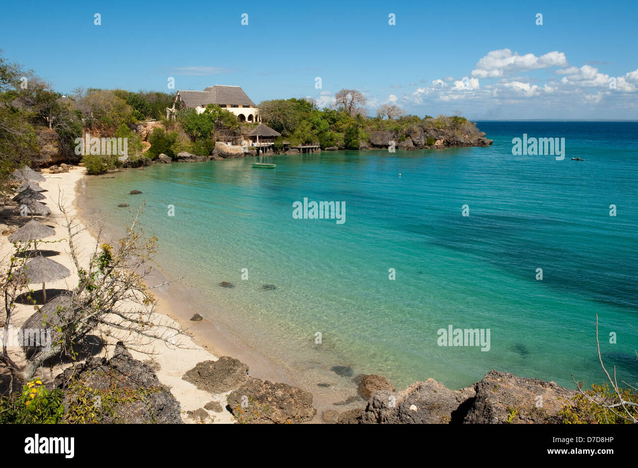 Beach at Londo Lodge, Londo Lodge, Pemba, Mozambique Stock Photo