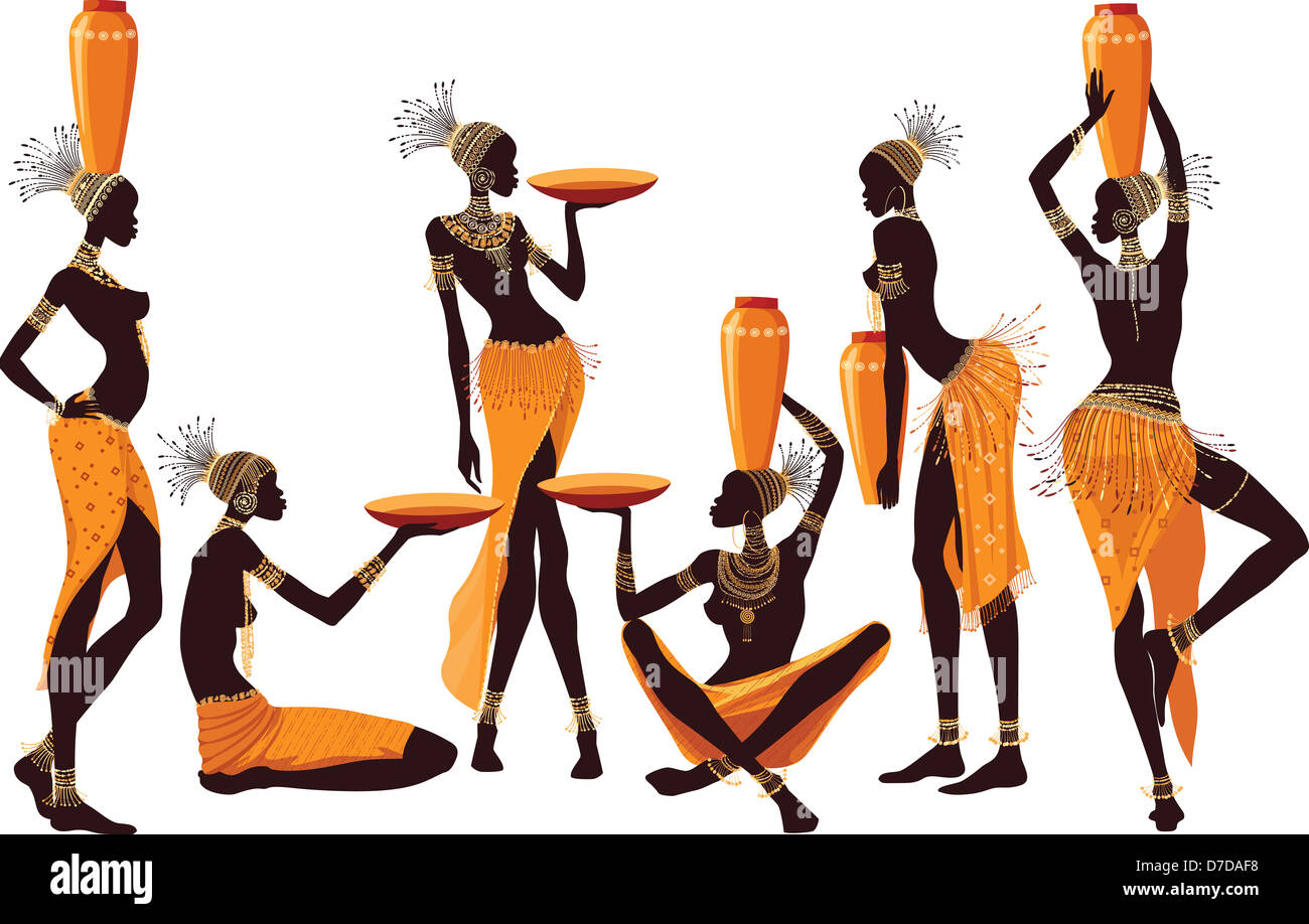 African tribal women Cut Out Stock Images & Pictures - Alamy