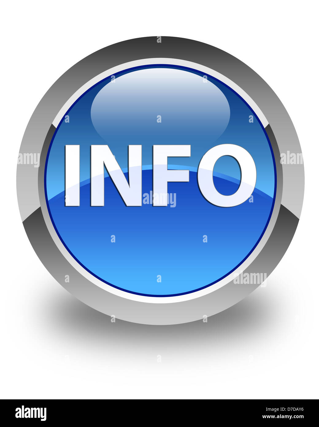 Info blue button Stock Photo Alamy