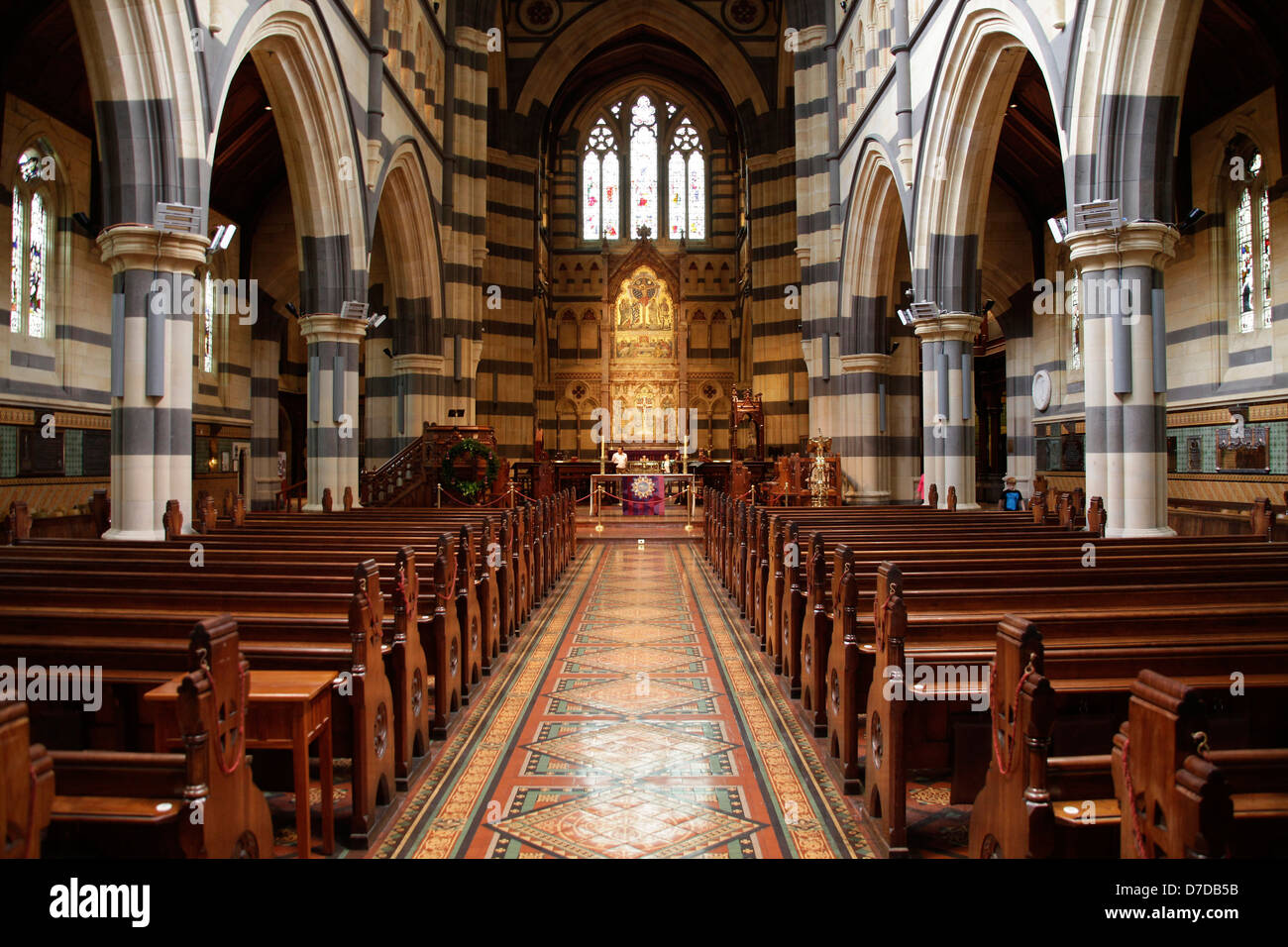 inside the St Paul's Cathedral in Melbourne, Victoria, Australia Stock Photo