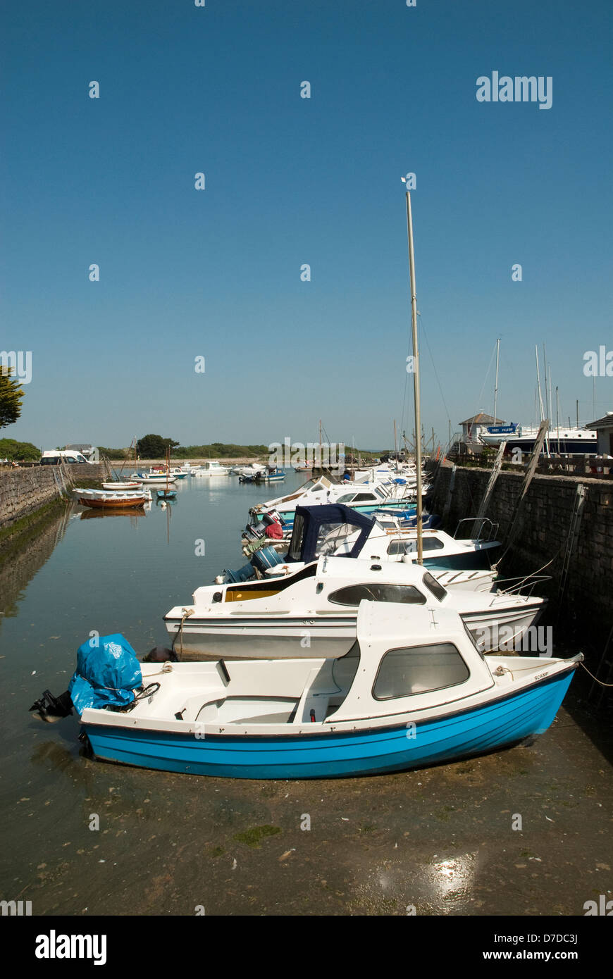 Fishing Motor Boats Moored in Harbor · Free Stock Photo