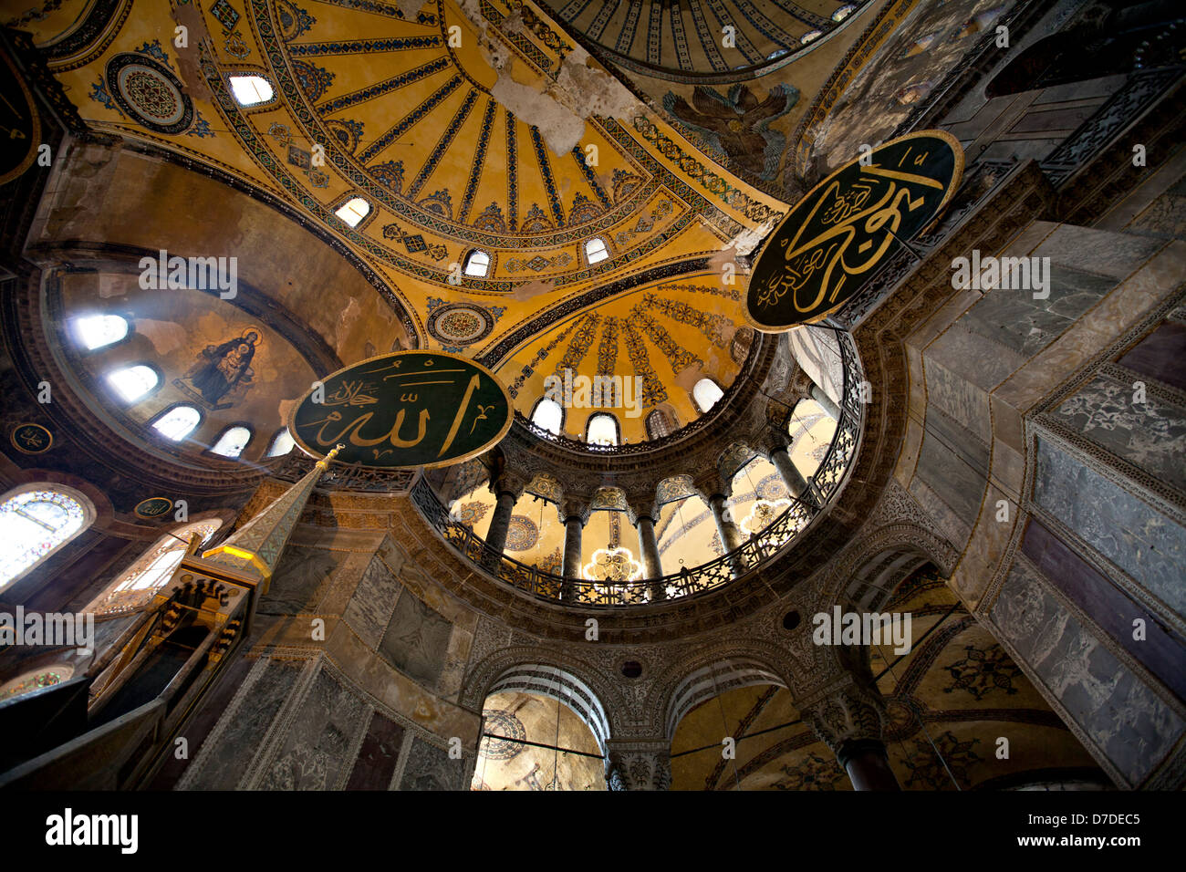 Haghia Sophia. Haghia Sophia is a former Orthodox patriarchal basilica, later a mosque, and now a museum in Istanbul, Turkey. Stock Photo