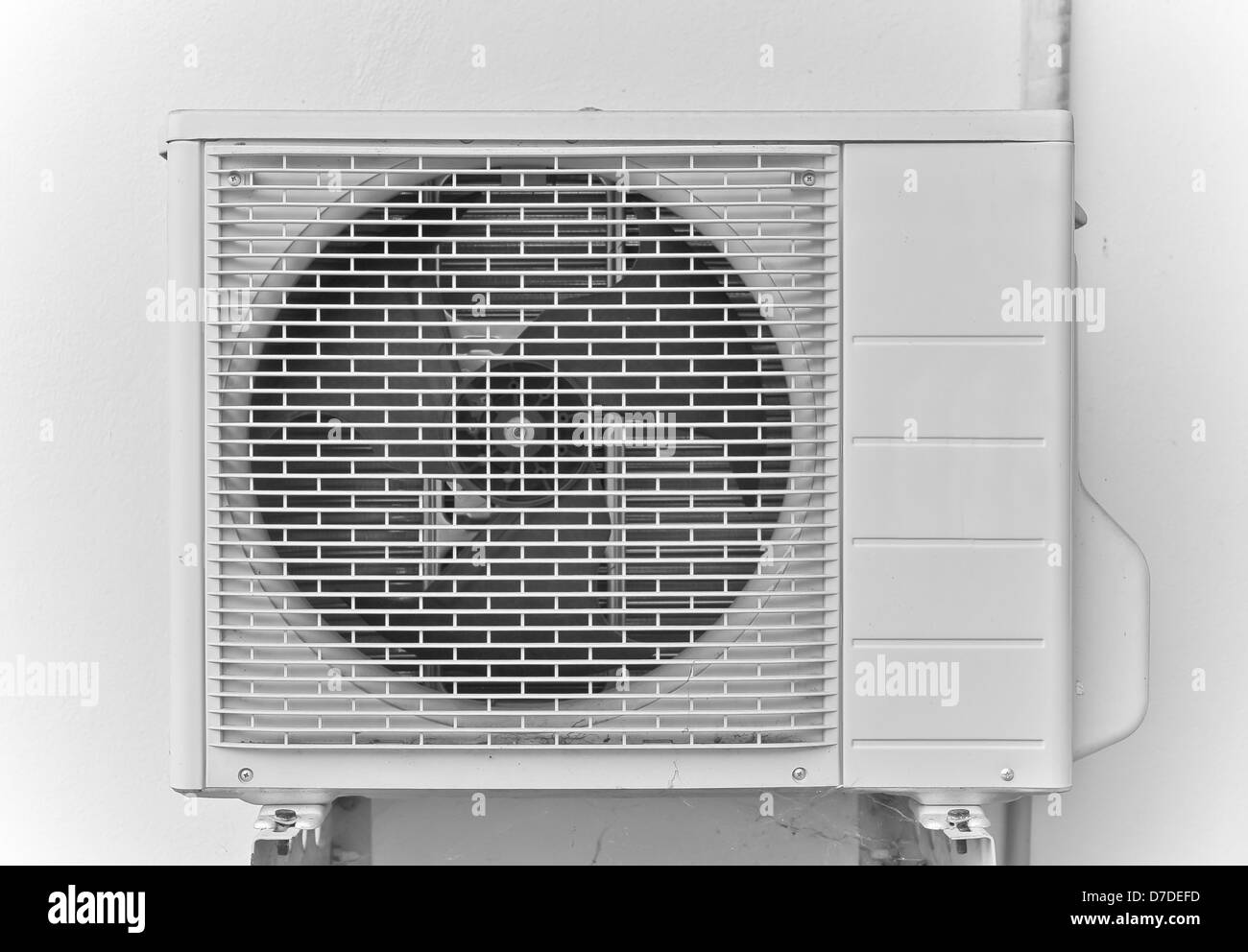 Air conditioner on white wall Stock Photo
