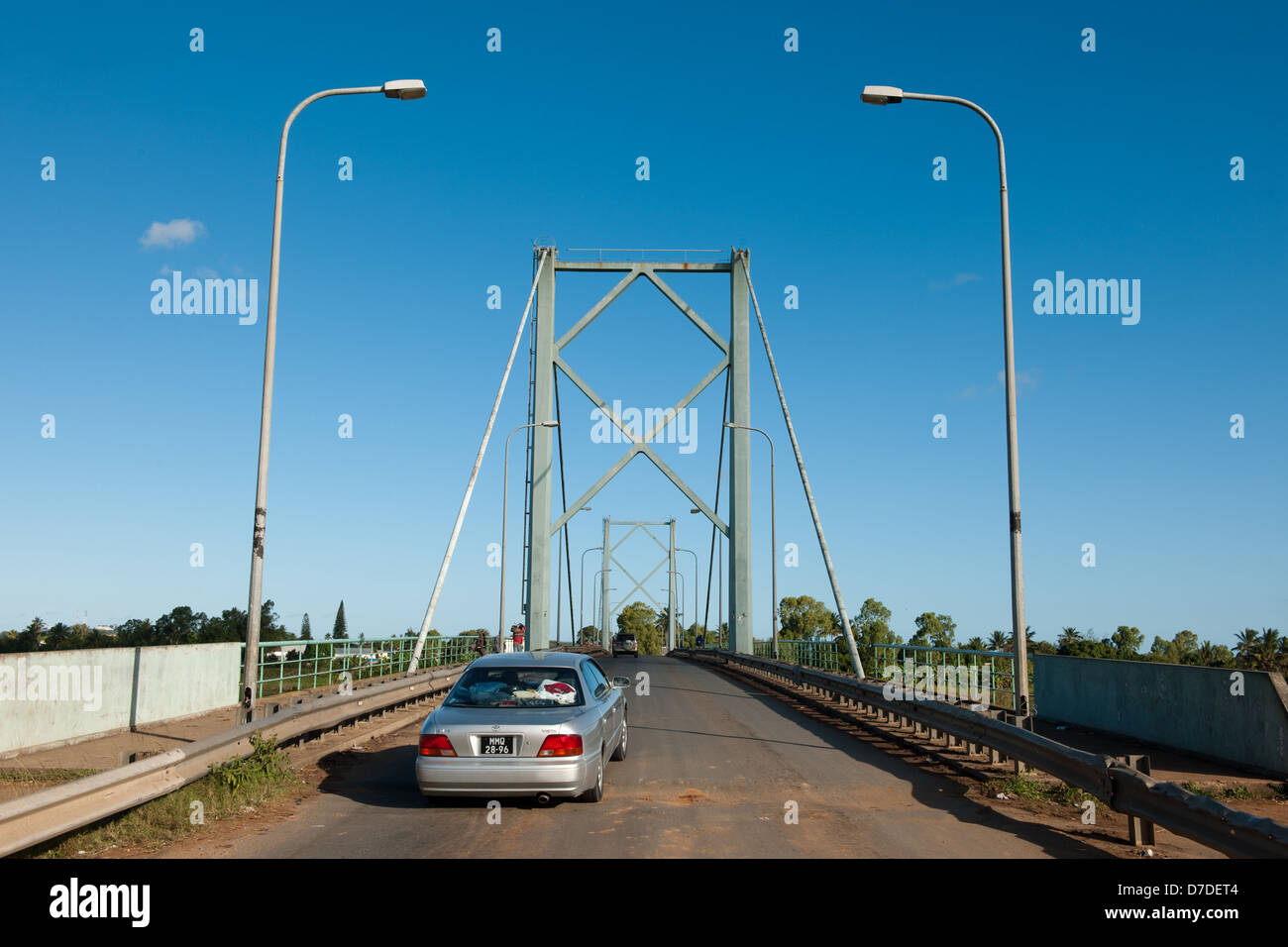 Bridge over the Limpopo river, Xai-Xai, Mozambique Stock Photo