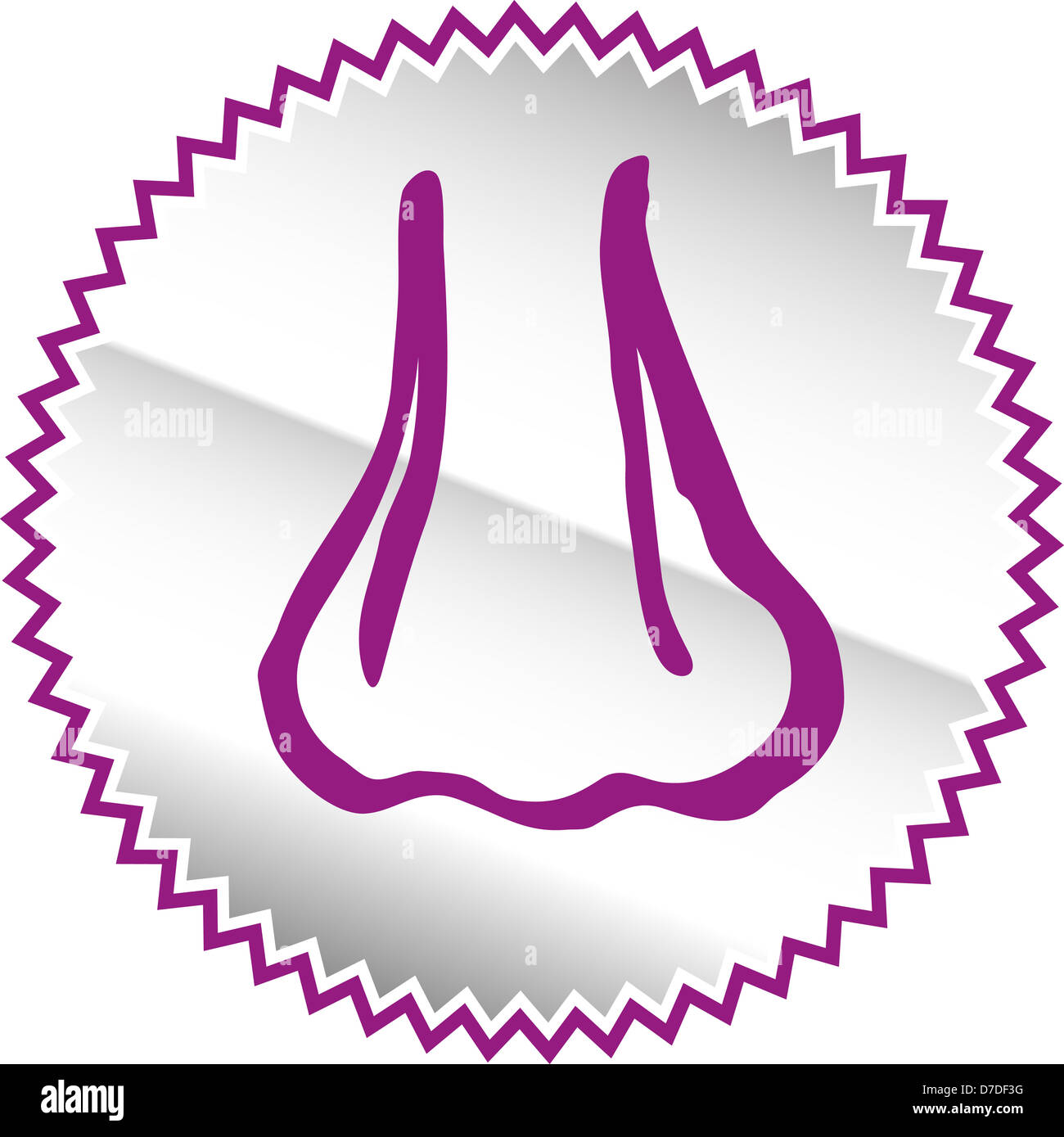 Senses icon set - Vector Illustration Stock Photo