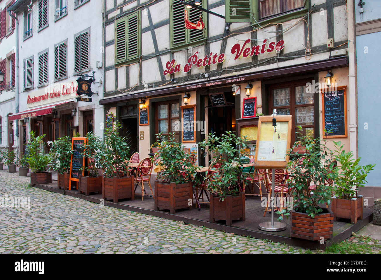France, Alsace, Strasbourg, Restaurant Stock Photo - Alamy