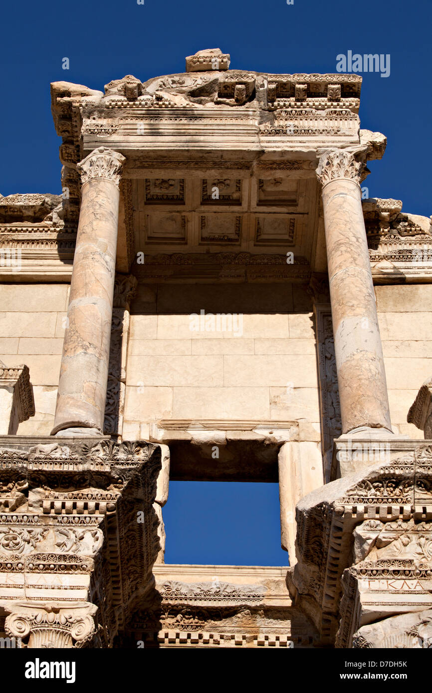 The Library of Celsus, Ephesus, Izmir, Turkey Stock Photo