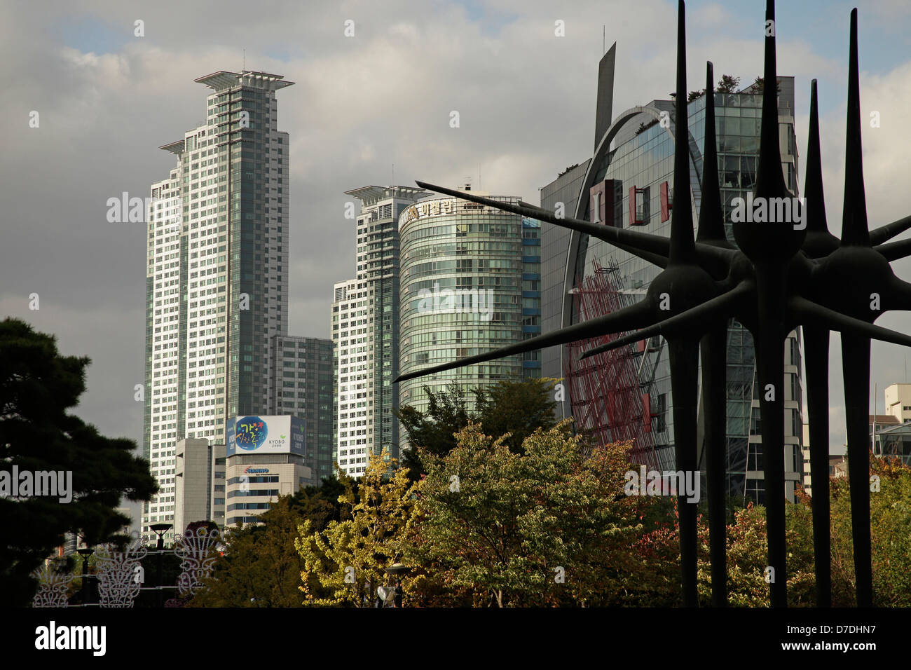 Architecture of the world trade center in south capital seoul hires