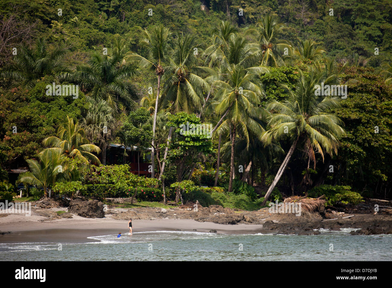 the beach Playa Montezuma at the small tourist village of Montezuma