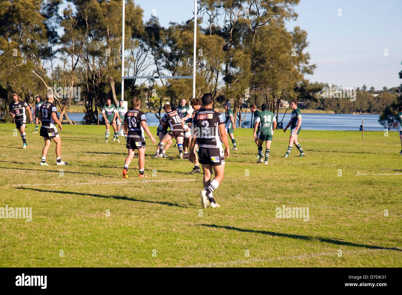 Australian rugby league game being played in Sydney,Australia Stock Photo