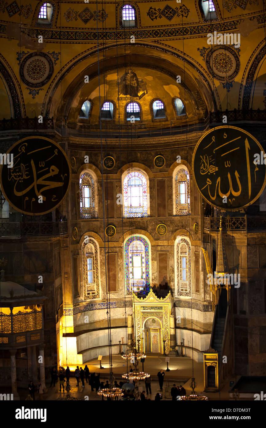 Haghia Sophia. Haghia Sophia is a former Orthodox patriarchal basilica, later a mosque, and now a museum in Istanbul, Turkey. Stock Photo