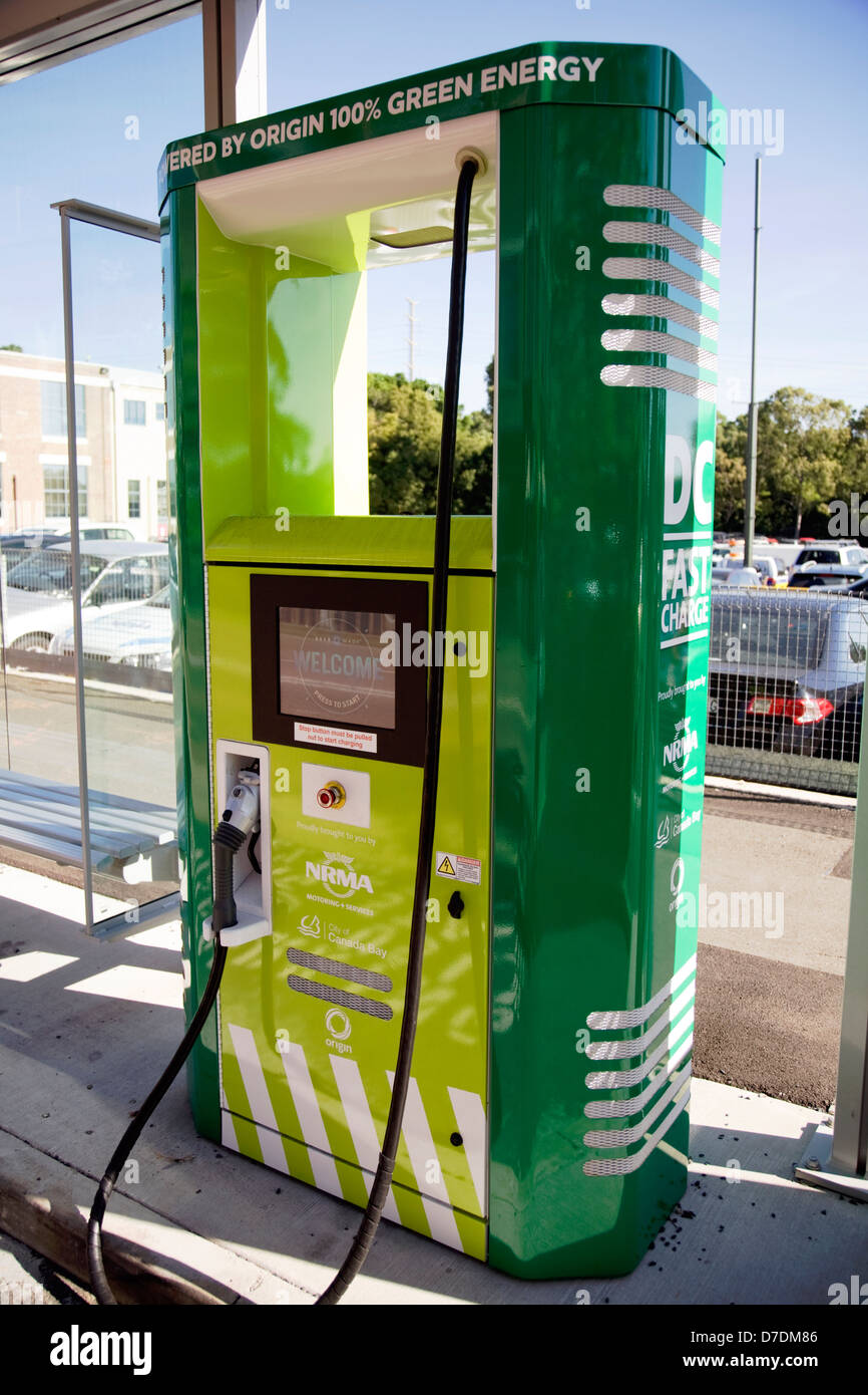 Electric car EV power supply in street,strathfield,sydney