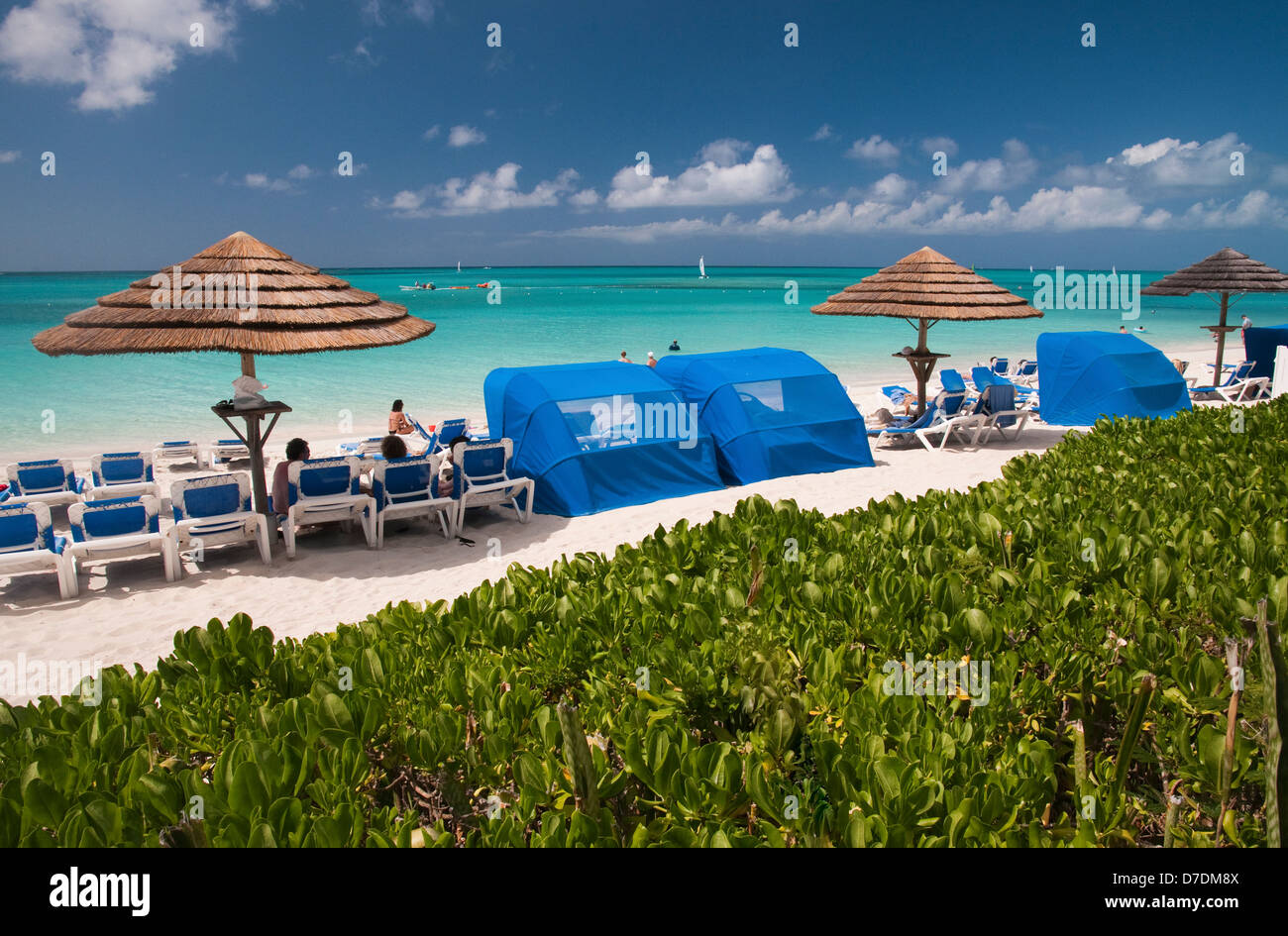 Grace Bay at Providenciales, Turks and Caicos Stock Photo