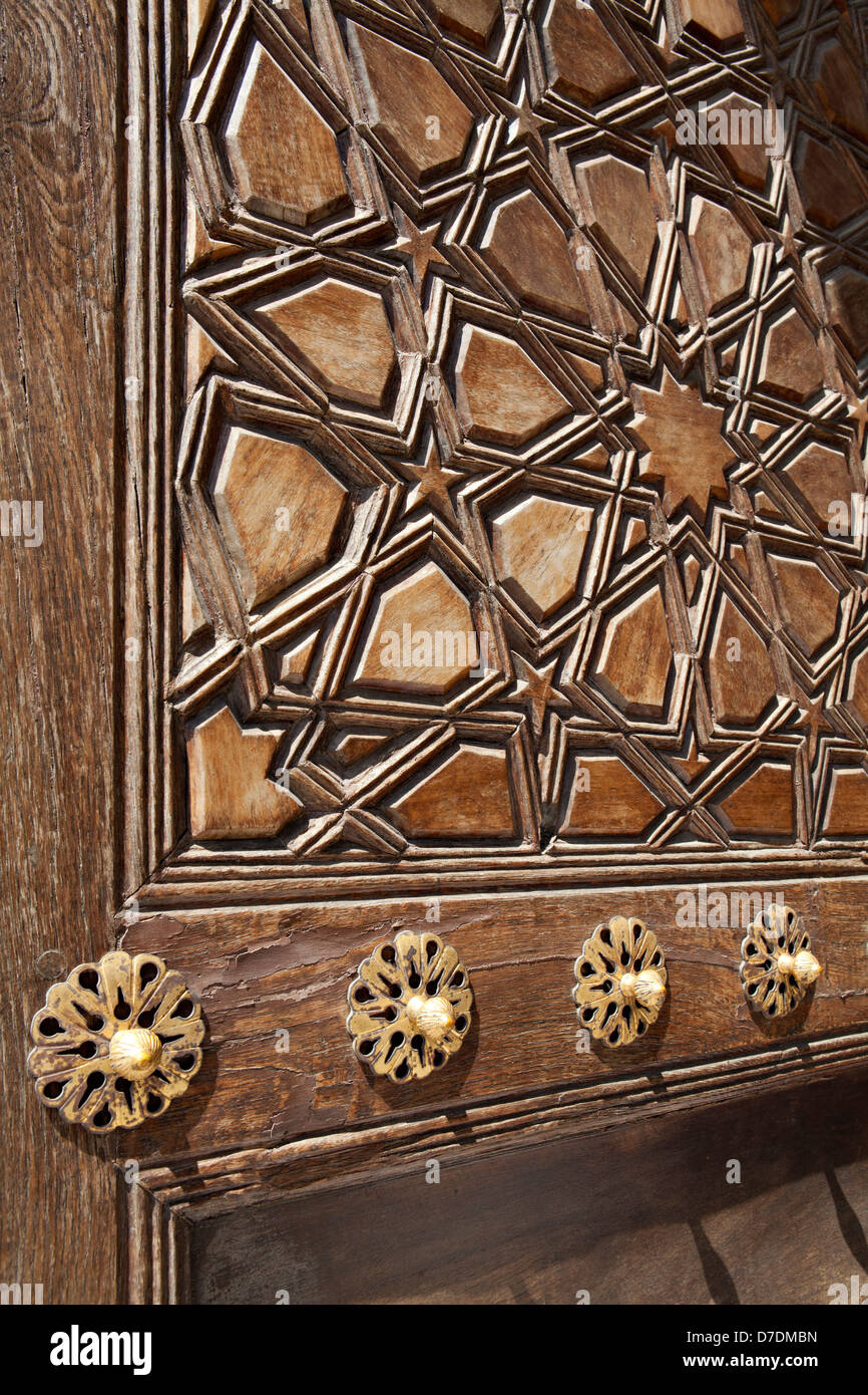 Door detail of Us Serefeli Mosque in Edirne, Turkey Stock Photo
