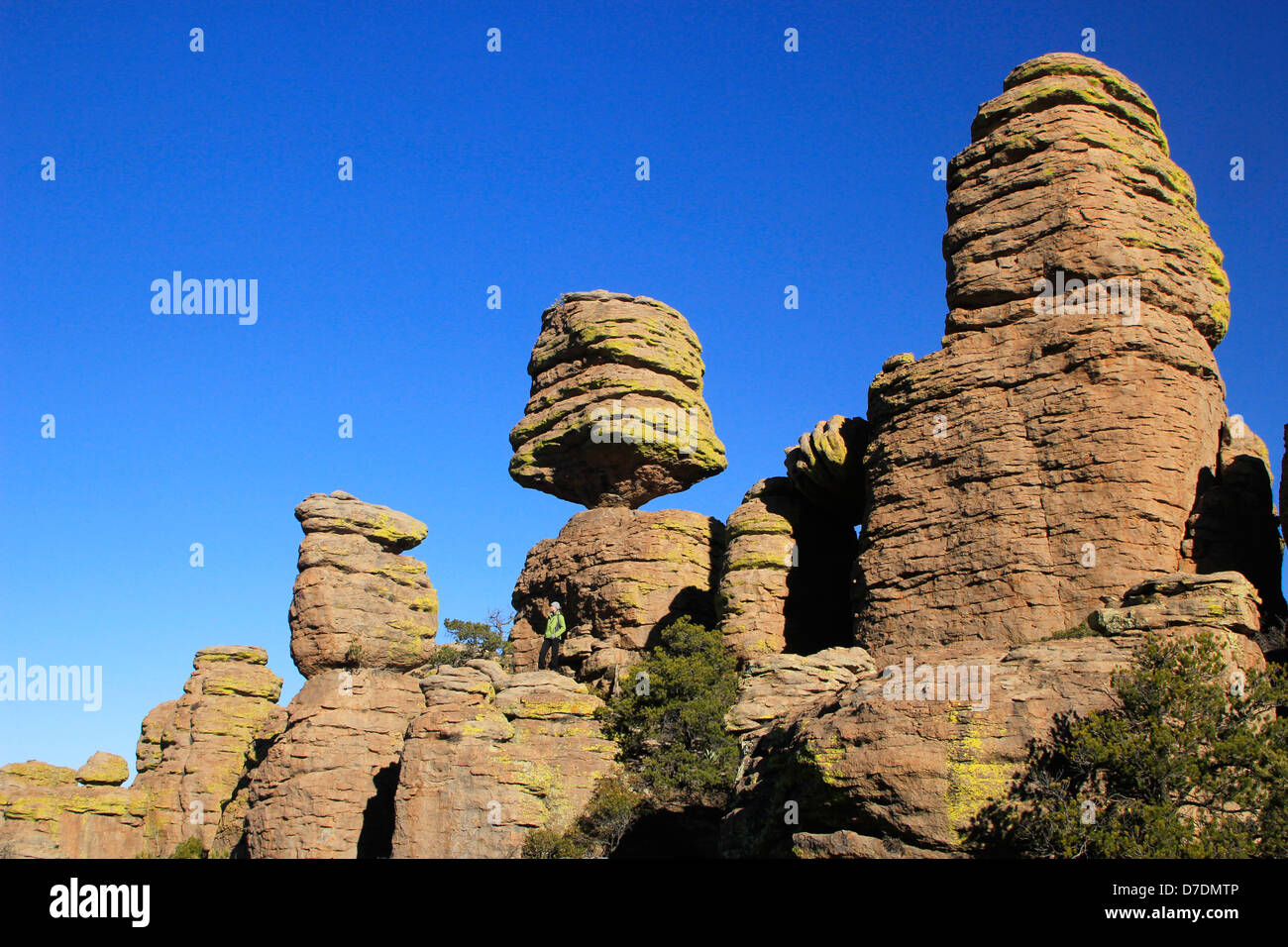 Balanced rock, Chiricahua National Monument, Arizona, USA Stock Photo