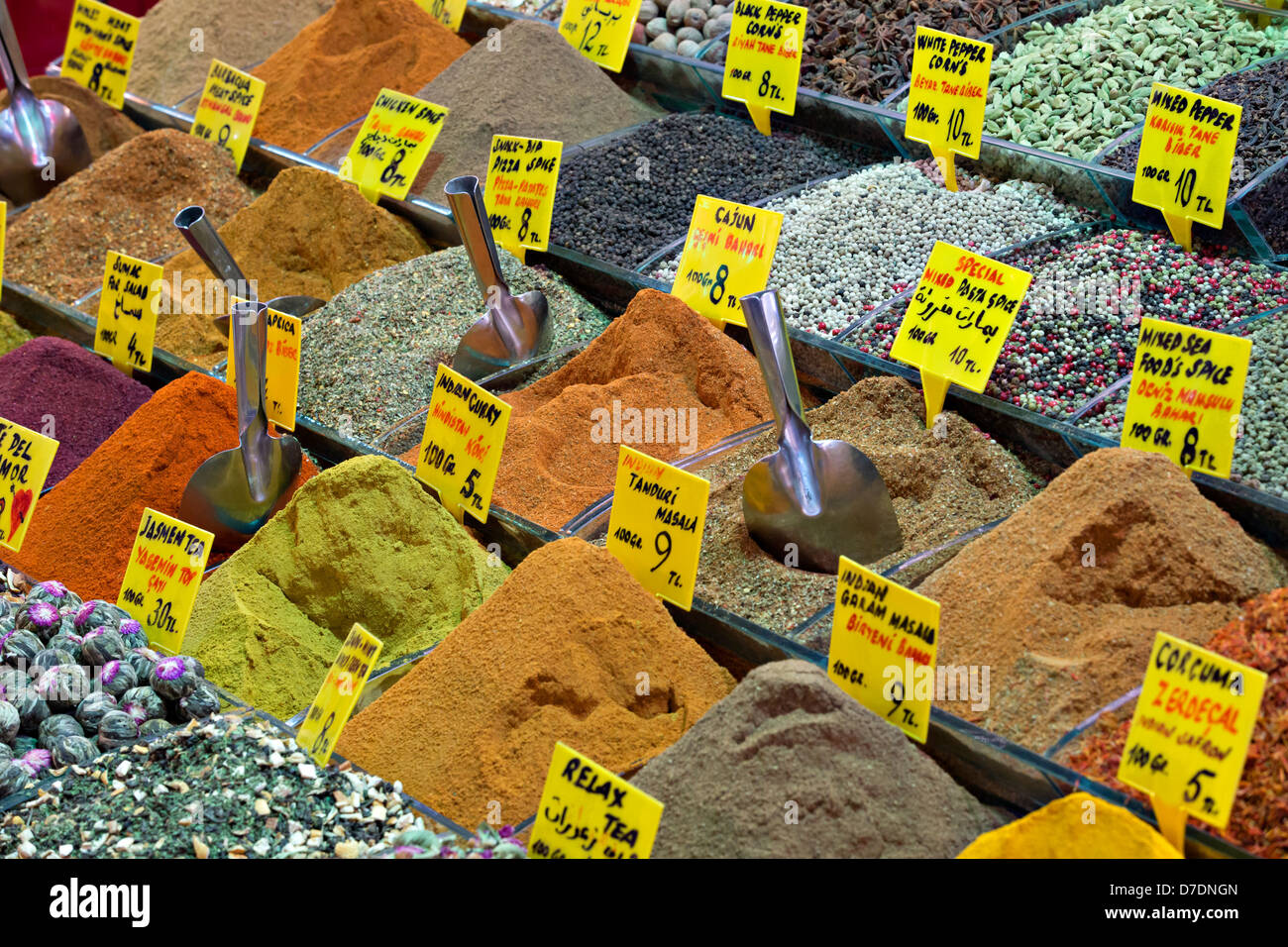 The Spice Bazaar, Istanbul, Turkey Stock Photo Alamy