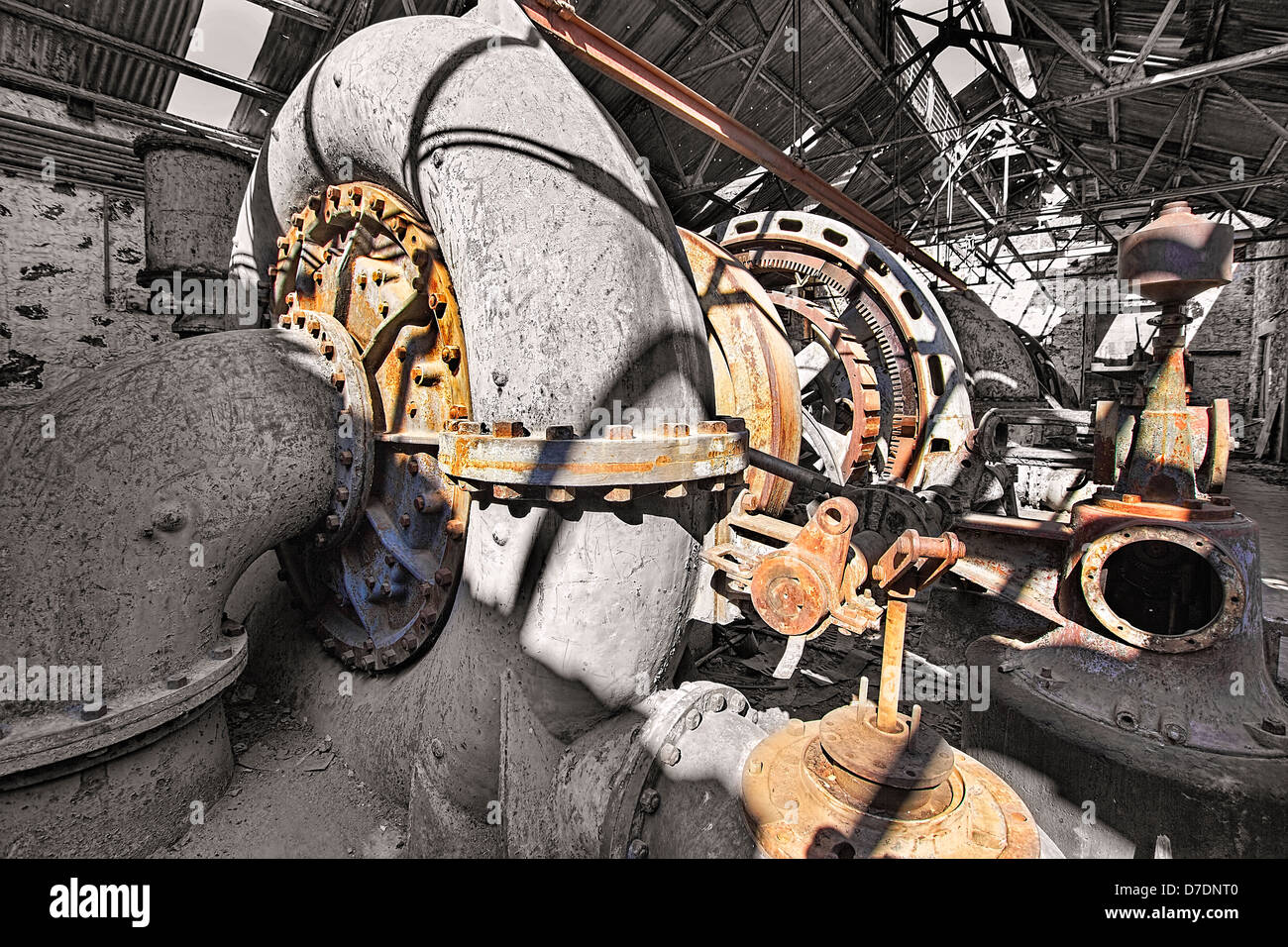 Old Abandoned Hydro Electric Powerhouse Plant Station in White River