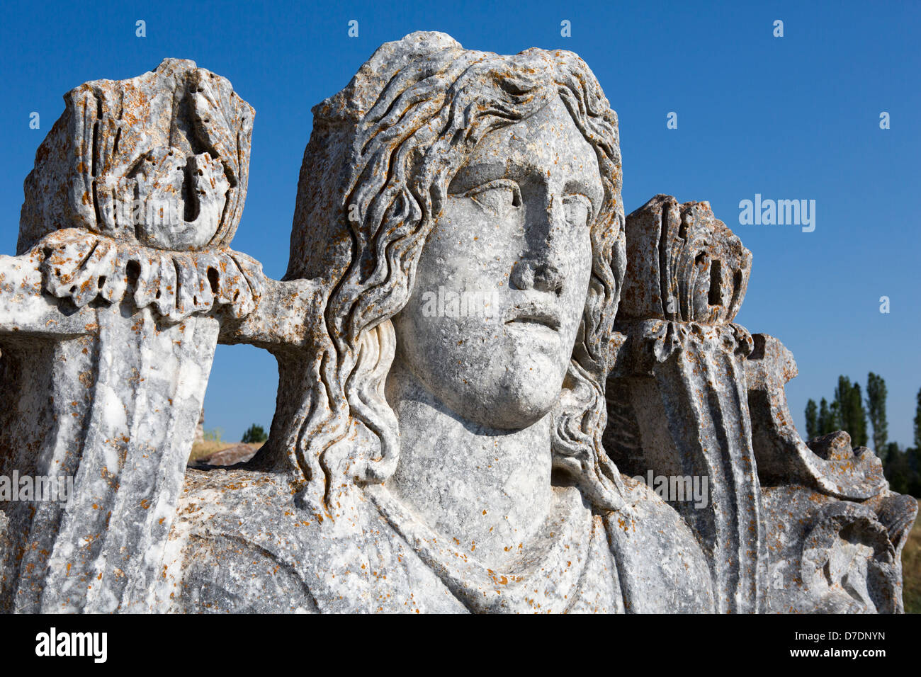 Statue of zeus in the temple of zeus hires stock photography and