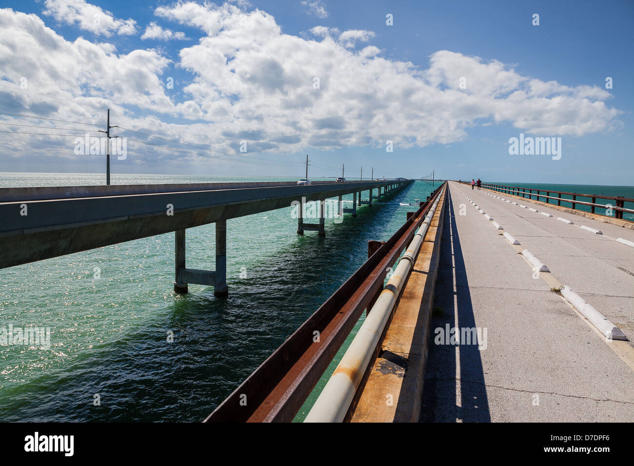 Florida Keys Seven Mile Bridge Stock Photo