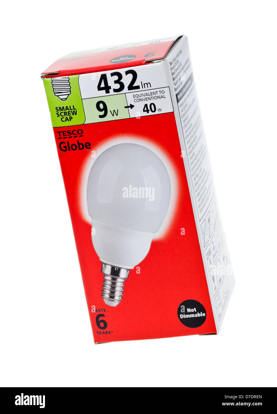 Tesco Energy Saving Light Bulb Stock Photo - Alamy