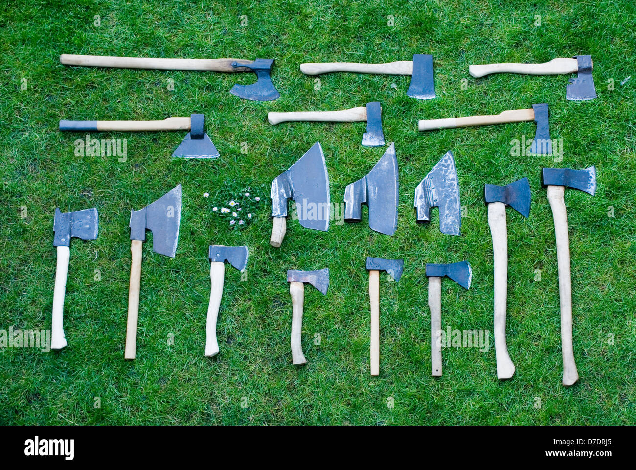 collection of axes Stock Photo