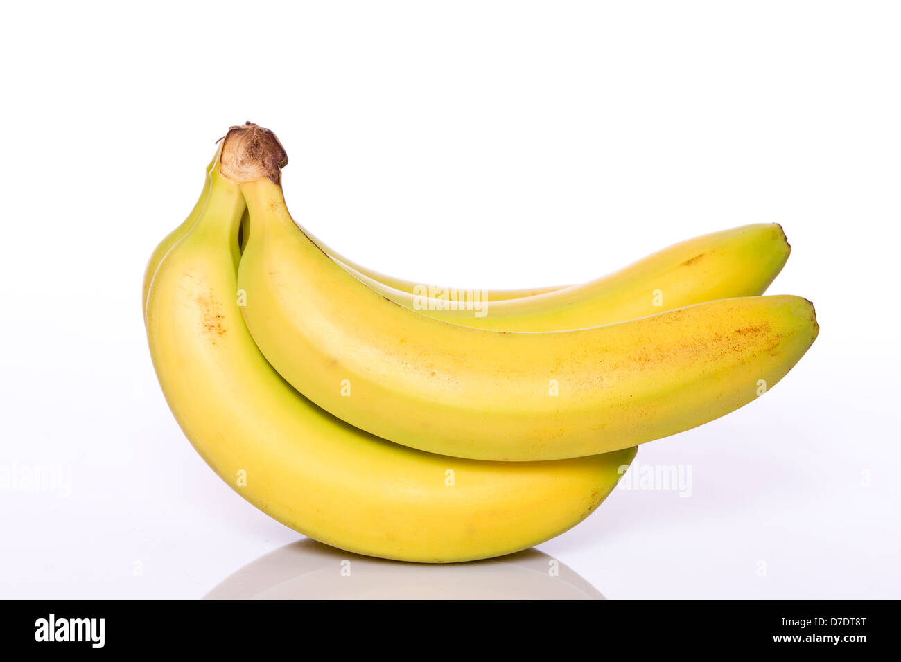 A bunch of bananas close-up view on white background Stock Photo - Alamy