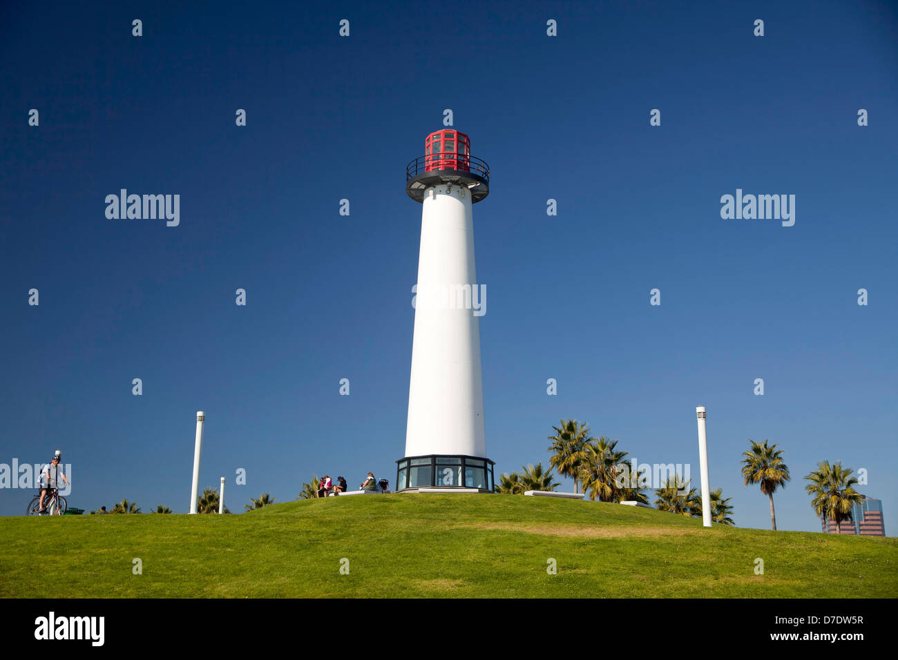 Long Beach Lighthouse, Long Beach, Los Angeles County, California, United States of America, USA Stock Photo