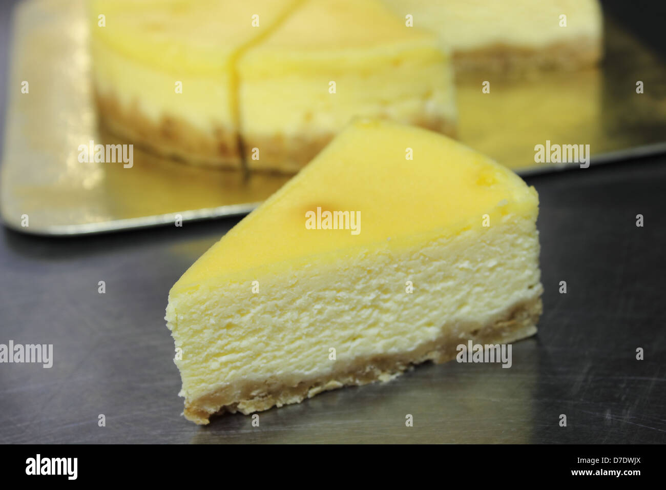 The fresh cheese cake on a table Stock Photo Alamy